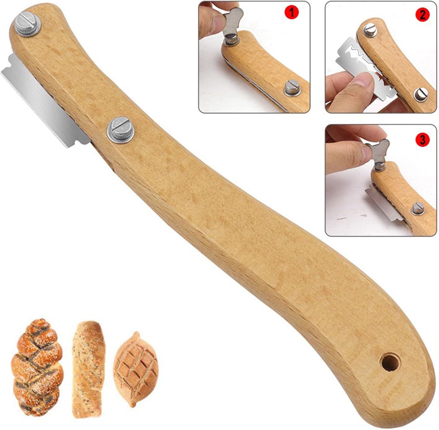 Bread Lame Sourdough Scoring Tool, Lame Bread Tool with 5 Blades, Dough Scorer Bread Baking Supplies Accessories