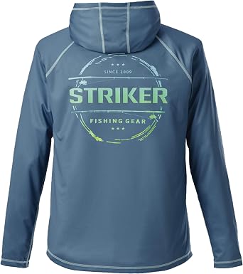Striker Mens Prime UPF 50+ Fishing Hoody, Eternal Blue