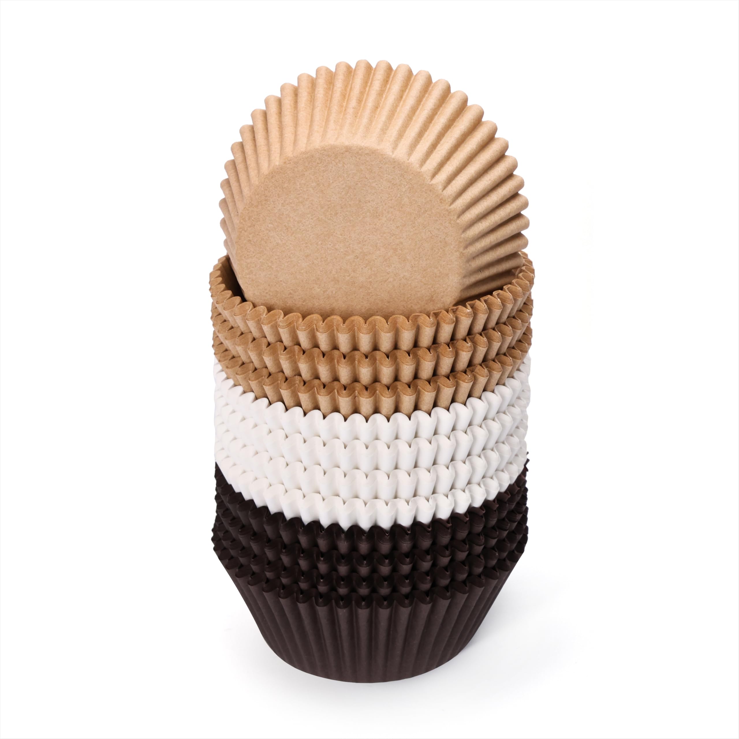 Cupcake Baking Cups 3 Colours Cupcake Wrappers Greaseproof Paper Muffin Cases Cake Liners Mold for Dessert Wedding Birthday Party Pack of 300