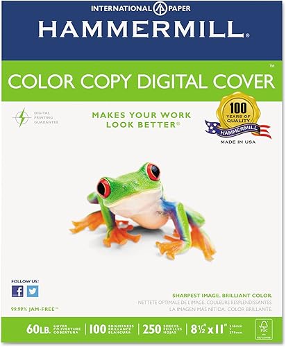 Hammermill Cartulina copia de color premium 60 libras 85 x 11 pulgadas paquete de 10 2500 hojas 100 brillantes fabricado en los Estados Unidos