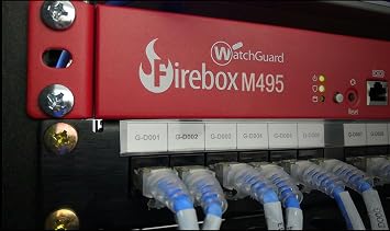 Trade Up to WatchGuard Firebox M495 with 1 Year Total Security Suite - Rackmount Firewall, 12x 2.5Gb RJ45, 2X 10Gb RJ45, 2X 1Gb SFP & 2X 10Gb SFP+ Ports, Distributed Enterprise Security (WGM49502101)