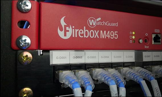 Trade Up to WatchGuard Firebox M495 with 1 Year Total Security Suite - Rackmount Firewall, 12x 2.5Gb RJ45, 2X 10Gb RJ45, 2X 1Gb SFP & 2X 10Gb SFP+ Ports, Distributed Enterprise Security (WGM49502101)