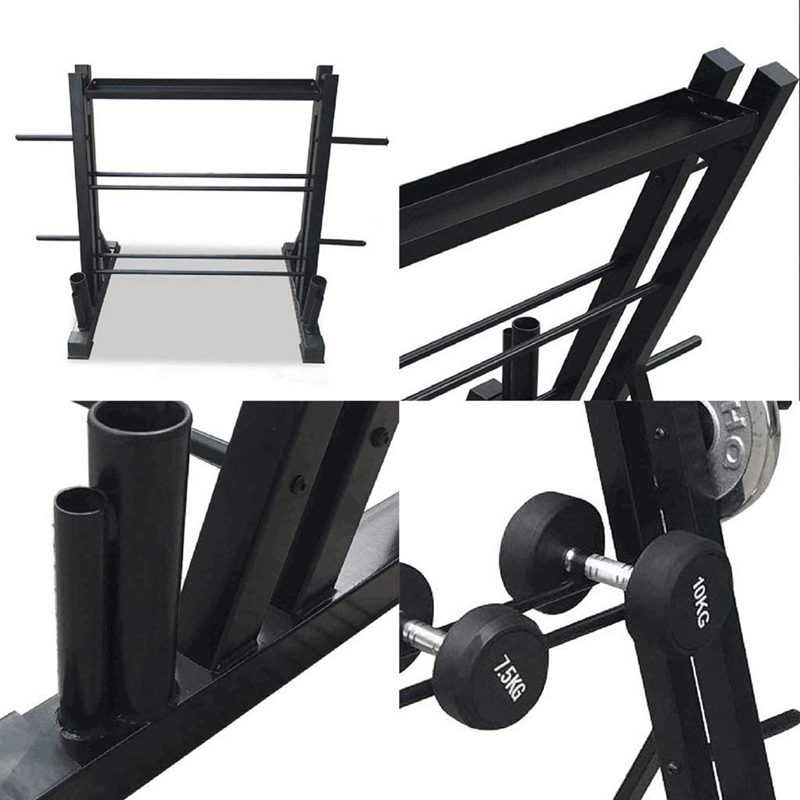 Estante para Mancuernas/Estante para Mancuernas Profesional para El Hogar/Equipo De Fitness Estante De Almacenamiento De Almacenamiento De Tres Capas