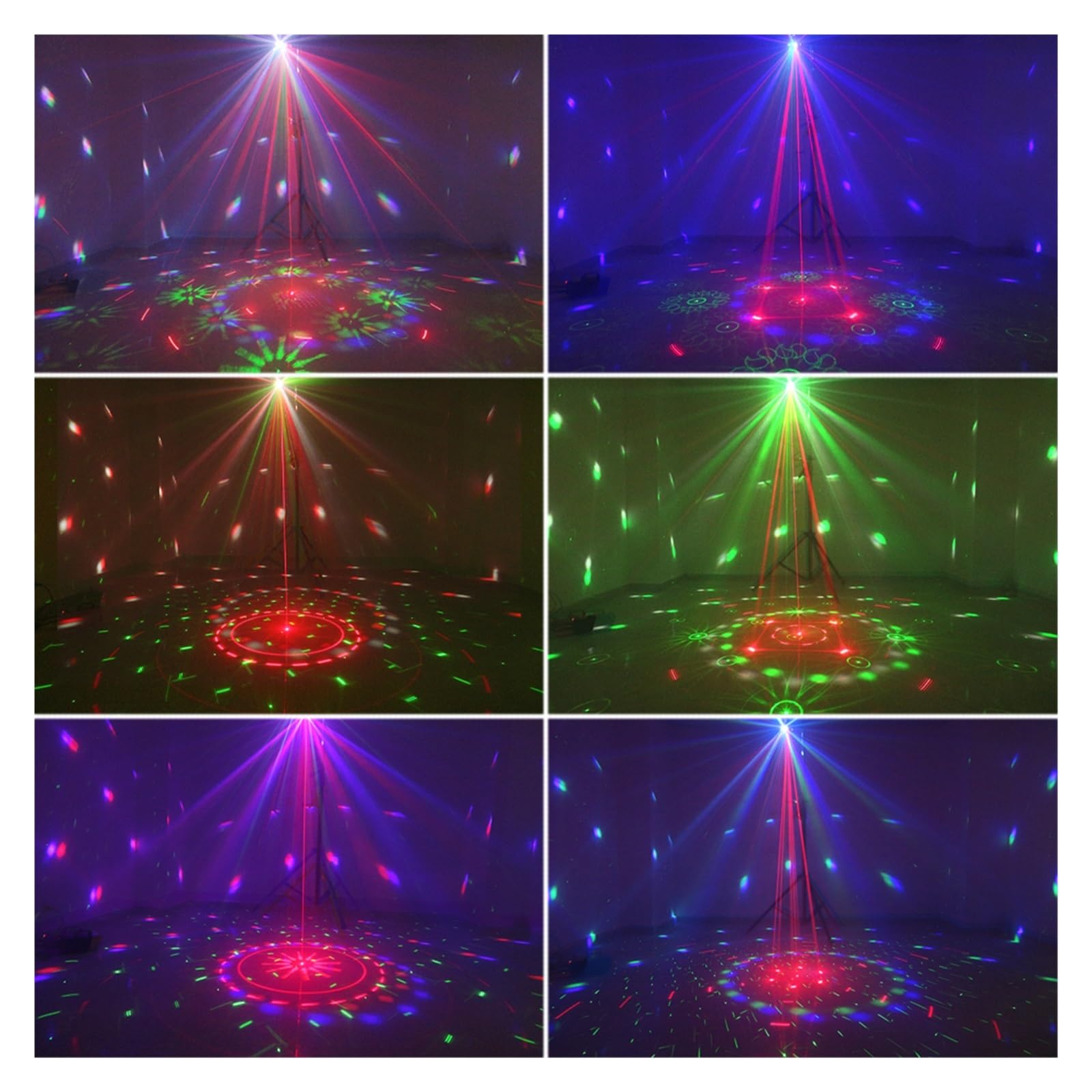 Luci Discoteca, Proiettore Remoto Strobe Magic Ball UV 4IN1 Effetti Di Illuminazione Da Palcoscenico DJ Disco Party Holiday Dance Wedding Black Lamp per DJ, Discoteca, Fotografia, Video, Matrimonio