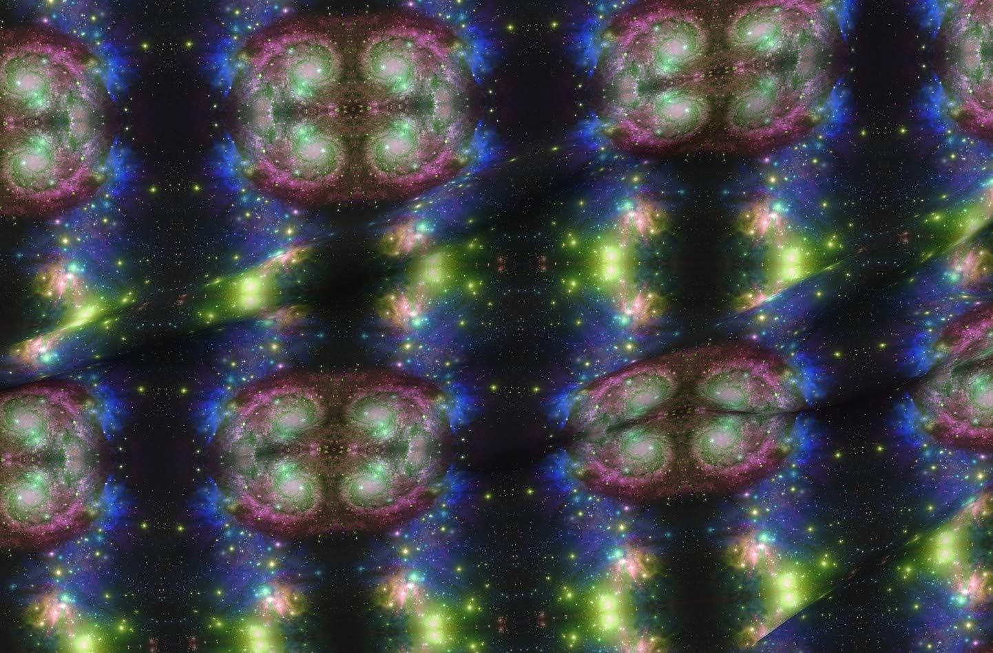 Spoonflower Fabric - Dark Blue Space Stars Galaxy Outer Nebula Hipster Printed on Petal Signature Cotton Fabric Fat Quarter - Sewing Quilting Apparel Crafts Decor