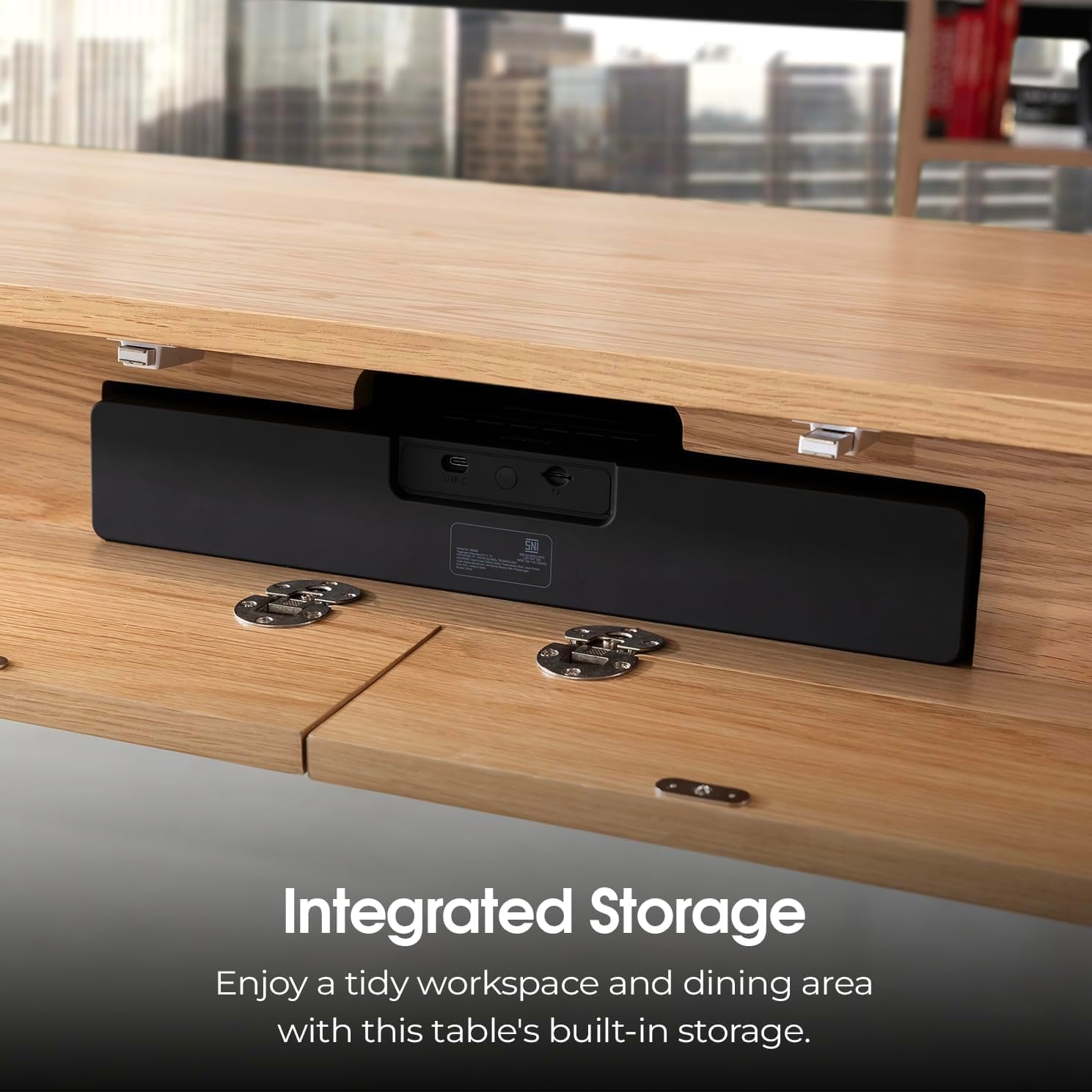 Transformer Table Adjustable Desk, Simple Modern Home Office Desk with Storage, Folding Table Small Desk into Dining Table, Multiuse Computer Desk Gaming Desk, Work from Home Essentials (1 Unit)