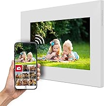 Thomson 7 Inch Photo Frame White - 7 inch, 1024x600 HD IPS, Touchscreen, 32 GB, Auto-Rotate, Multi-User Connection, WLAN, Stand or Wall Mount, iOS, Android