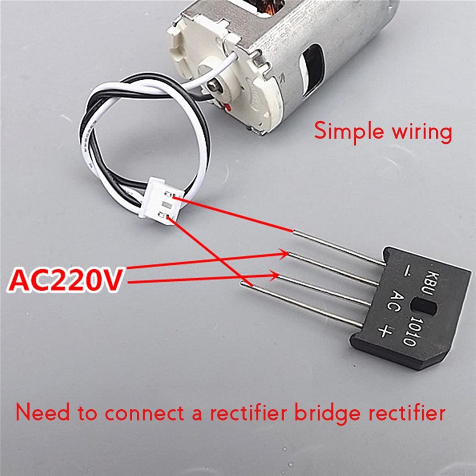 Moteur à rotor 12 pôles, 300 V CC, 12 000 tr/min 30 W, diamètre de l'arbre 3,17 mm, moteur à double roulement à billes avant et arrière Mini Precision