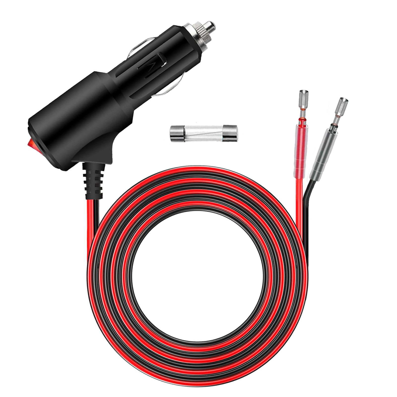 Amazon.com: Cigarette Lighter Plug Adapter With Switch On Off Heavy Duty  6FT 12V Cigarette Lighter Plug Replacement With Leads & LED, 12V Male Cigarette  Lighter Plug Adapter 16AWG For Car Truck Motorcycle :