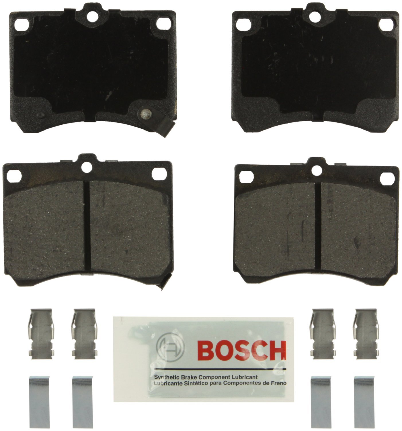 Bosch BE1324H Blue Disc Brake Pad Set with Hardware - FRONT — view 249