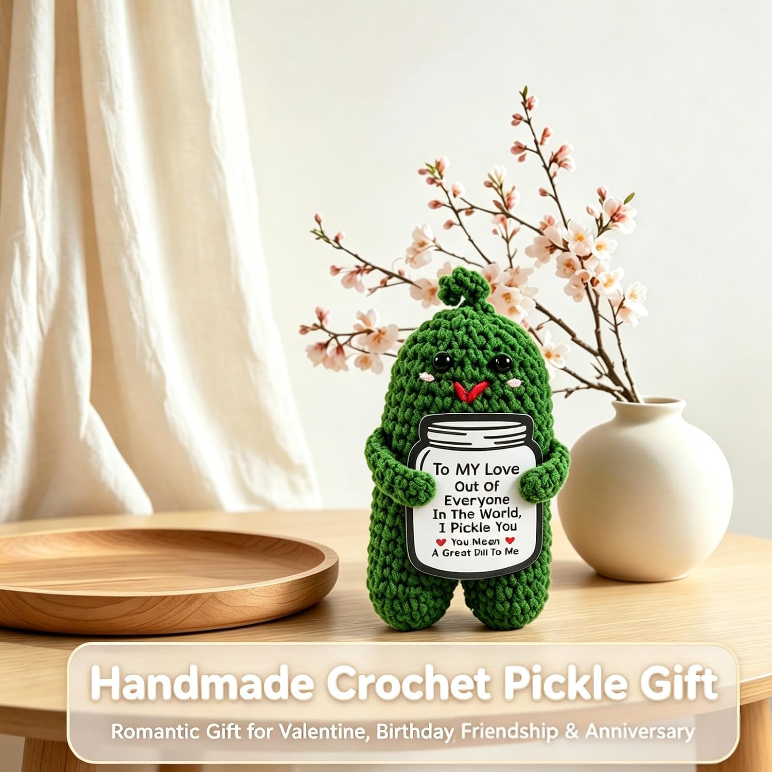 Pickle Decor Gifts for Him & Her - Birthday for Husband Wife, Emotional Support Gifts, Personalized Cute Design, for Men Women Girlfriend image 2