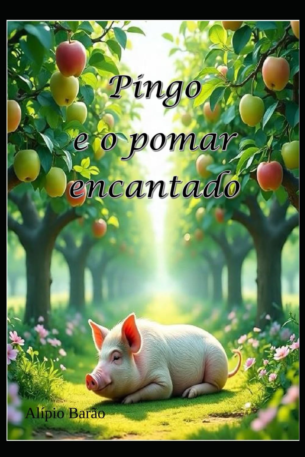 Pingo e o pomar encantado: A jornada de um porquinho sobre transformação, onde o egoísmo dá lugar à cooperação