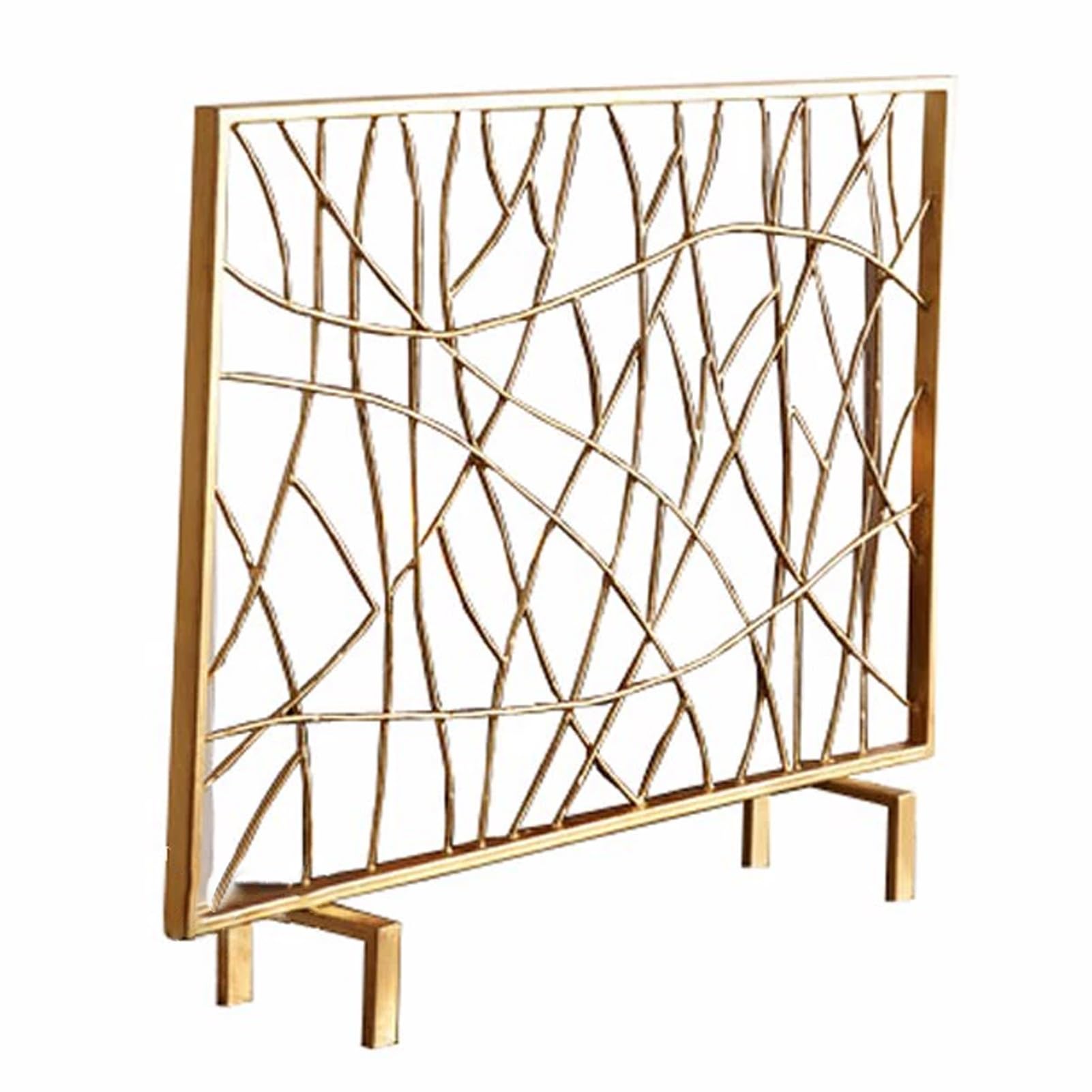 Barrière de protection contre les étincelles en fer forgé et maille décorative