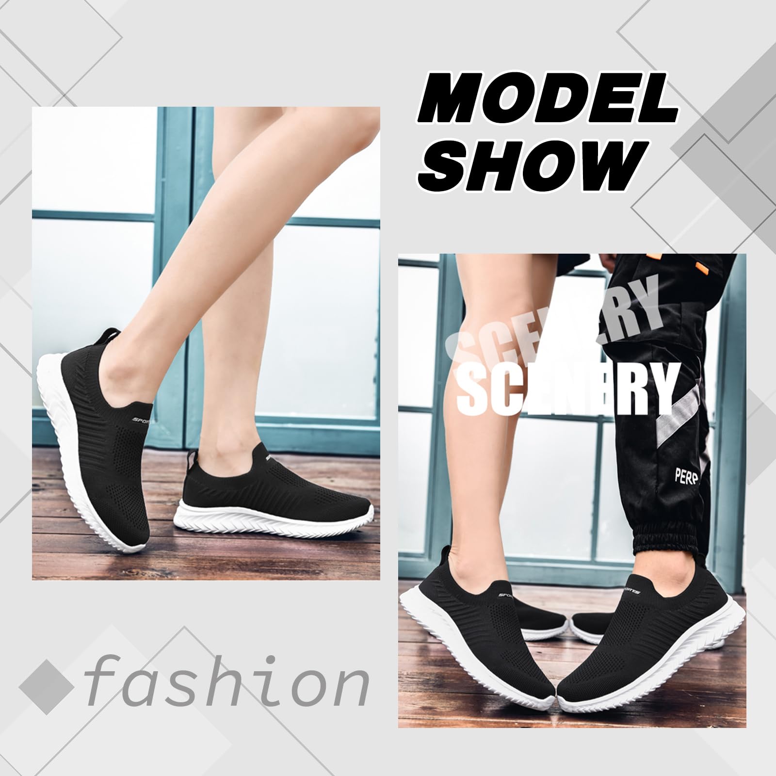 Slip on Chaussure Homme Femme Hommes Chaussures De Course Casual Chaussures De Marche Respirantes Sport Baskets Athlétiques Gym Tennis