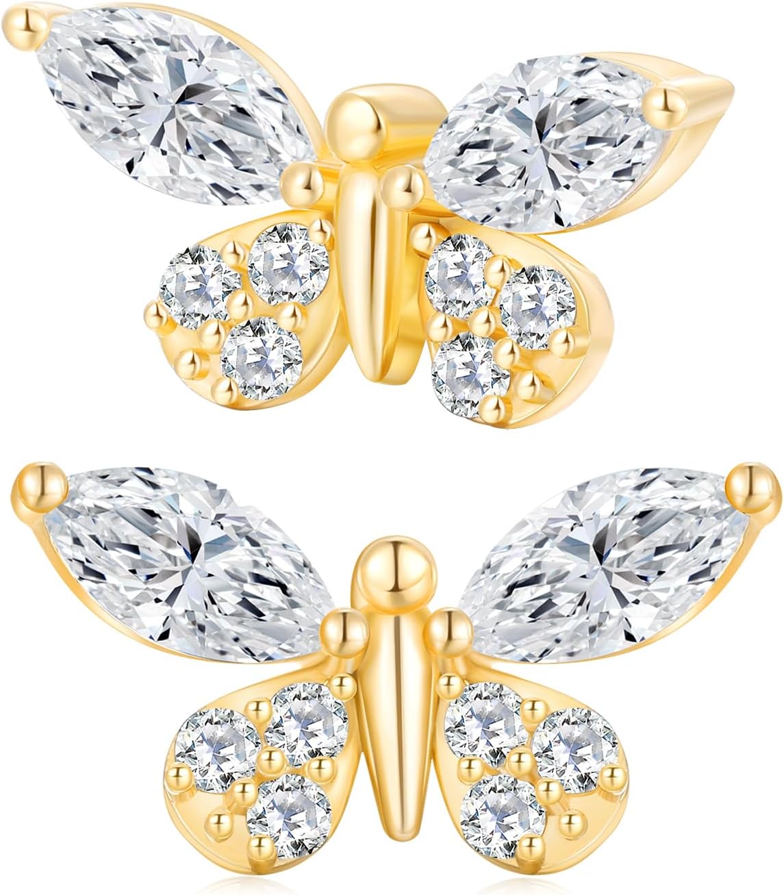 Moissanite Cute Stud Earrings for Women, Solid 925 Sterling Silver Hypoallergenic, Birthday Valentines Anniversary Mother's Day Ideal Gift for Her