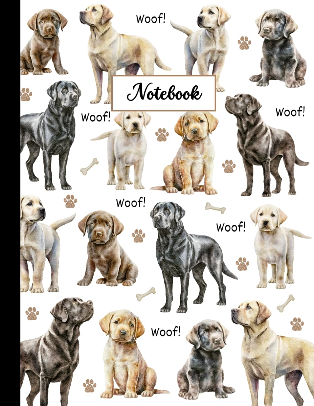 Labrador Notebook: Black, Yellow, and Chocolate Labs | Cute Labrador Retriever Journal Notebook for Dog Lovers 8.5 x 11 Wide Ruled