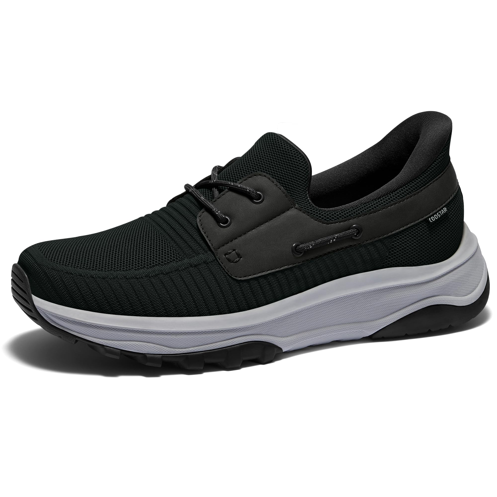 Photo 1 of Coostar Slip On Shoes for Men Orthopedic Walking Shoe with Arch Support Hands Free Loafers Casual Black Size 14