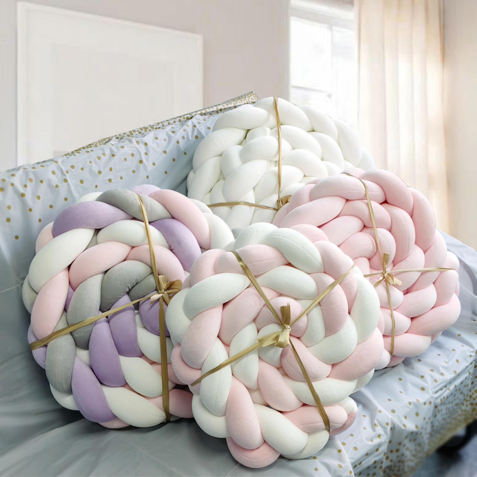 Adorables Adornos para el hogar, acogedoras Manualidades para el Dormitorio, el Toque, MixedColours3-157inch