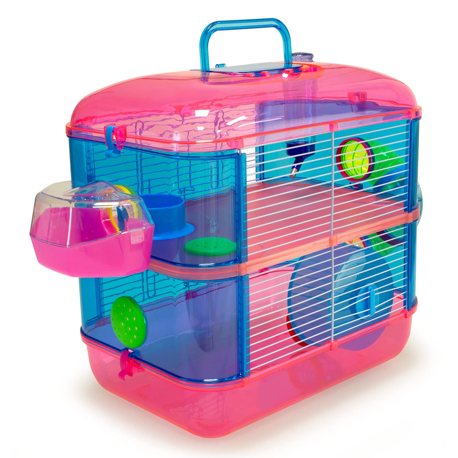 ARQUIVET Gabbia per piccoli roditori "Tenerife" - Casetta per criceti, topi, piccoli animali - Plastica resistente - Due piani - 40 x 26 x 40 cm