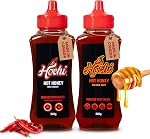 Hochi Hot Honey - Extra Hot | Canada's Hot Honey | Spicy Honey | Sweet Heat | Certified Kosher | Drizzle it on pizza, roasted veggies, potatoes, chicken, fish, charcuterie, and more! (500g, Extra Hot)