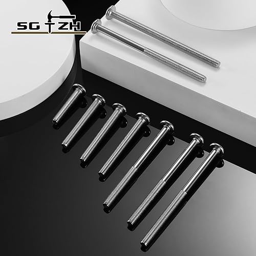 Miniatura 7 de Tornillos hexagonales de cabeza plana M8 x 1.378 in, acero inoxidable 304 18-8, rosca completa (con llave hexagonal)