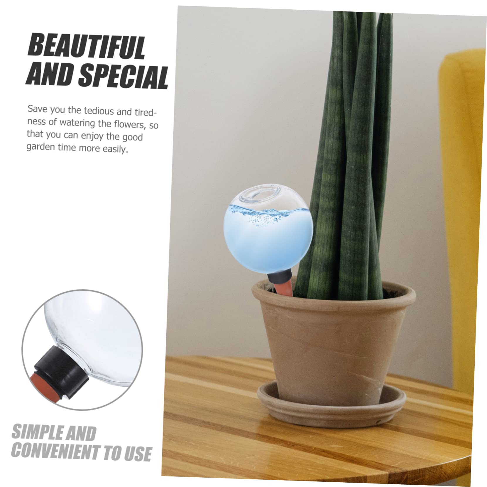 TOYANDONA 5 Piezas Dispositivo de Riego Automático para Plantas Sistema de Riego Interior Macetas Control de Volumen de Agua Diseño y Reutilizable