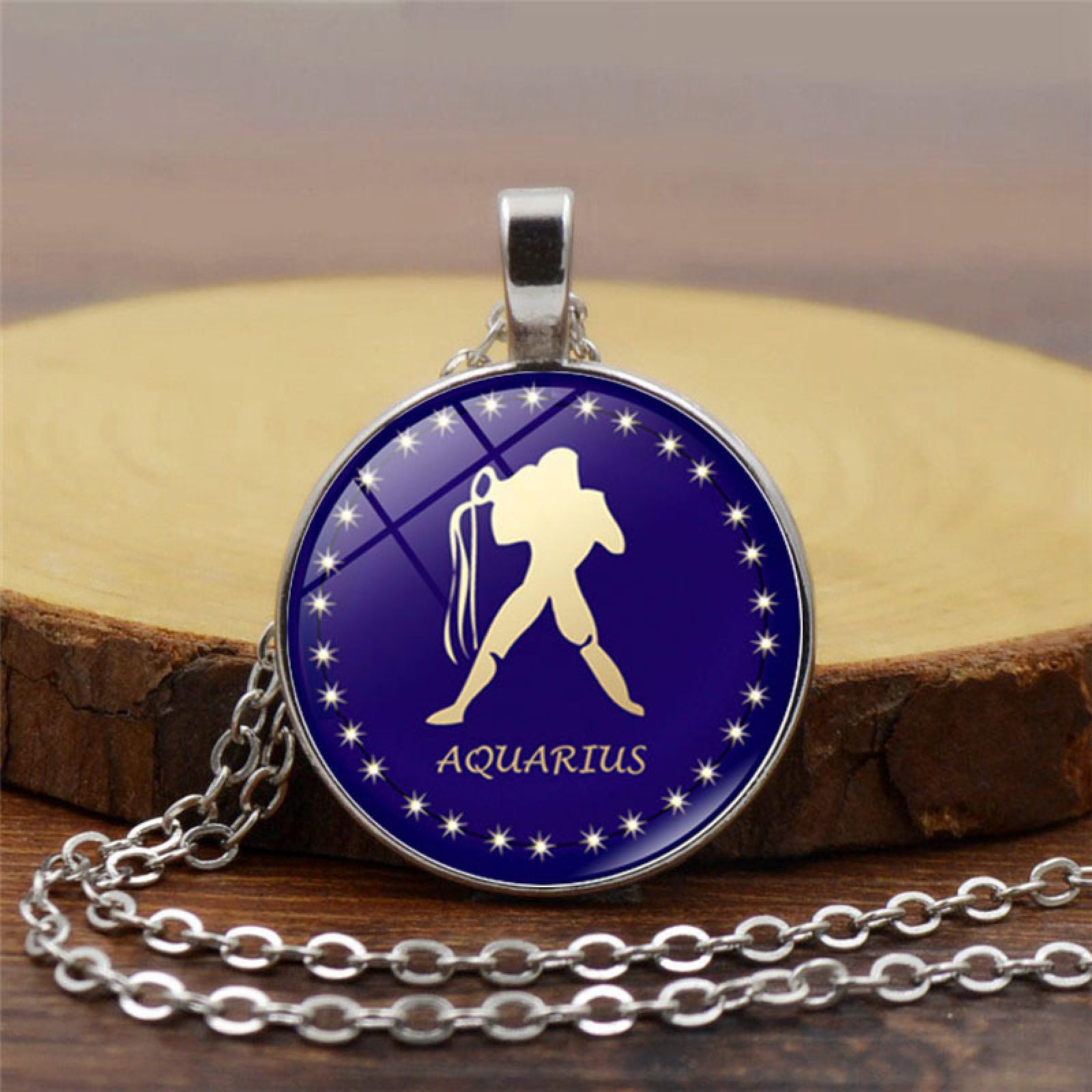 ALTCIRNMD Dodici Costellazioni Luminose Collane con Ciondolo - Regolabile novità Coppia Segno Zodiacale Stella Collana, Moda Trendy Gemma Gioielli Fascino Chic Maglione Catena Accessori Regalo,Virgo