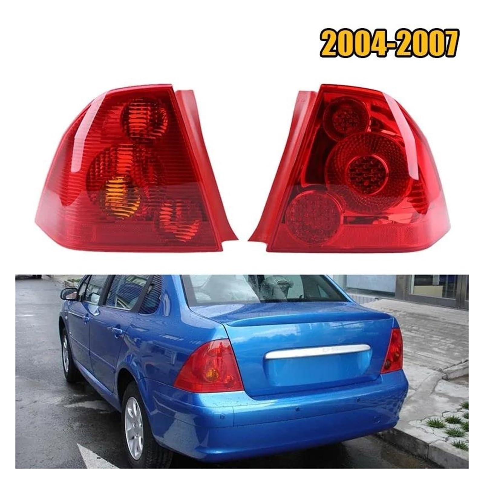 Luces Freno Traseras Para Peugeot 307 Sedan 2004-2013 Luz Trasera De Freno Sin Bombilla Luces Antiniebla Traseras(05-06 R)