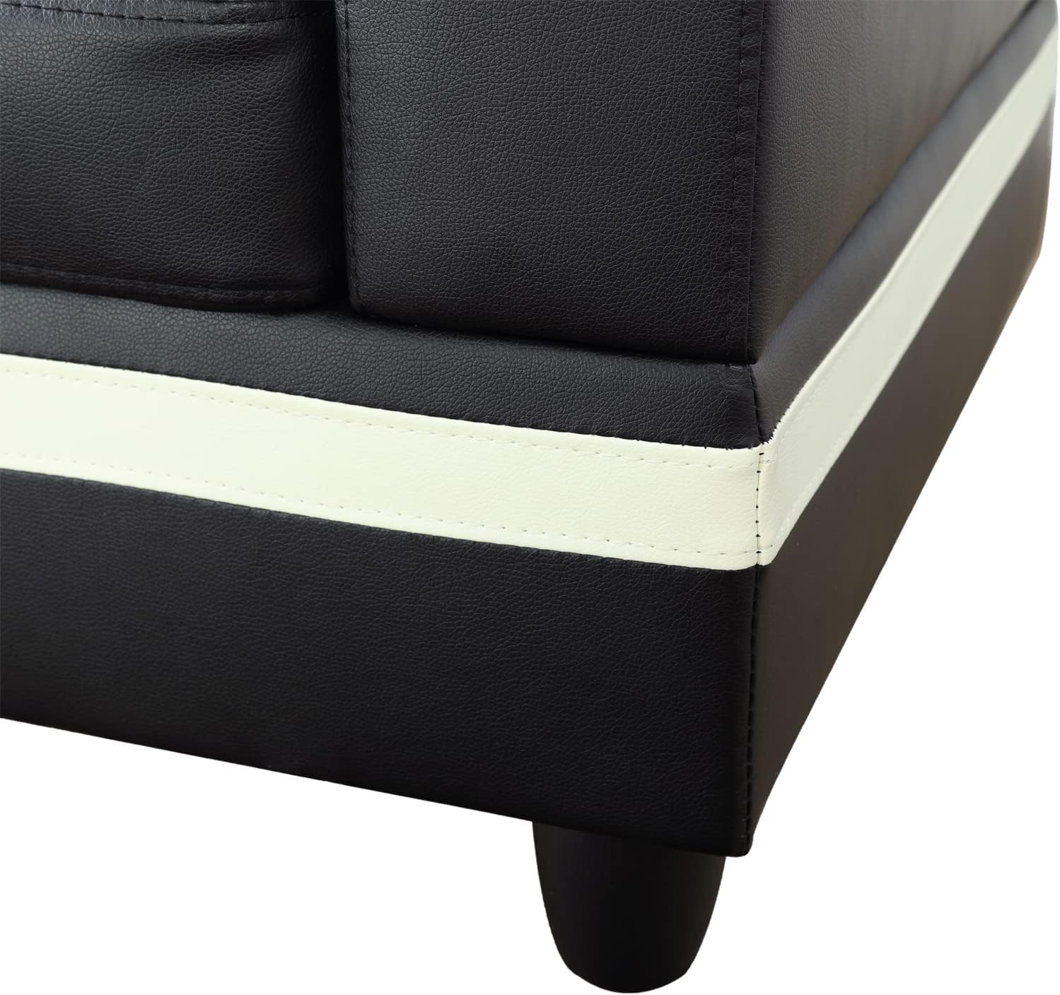 Buy SIENWIEY Sectional Sofa Set, LShape Faux Leather Couch Living Room