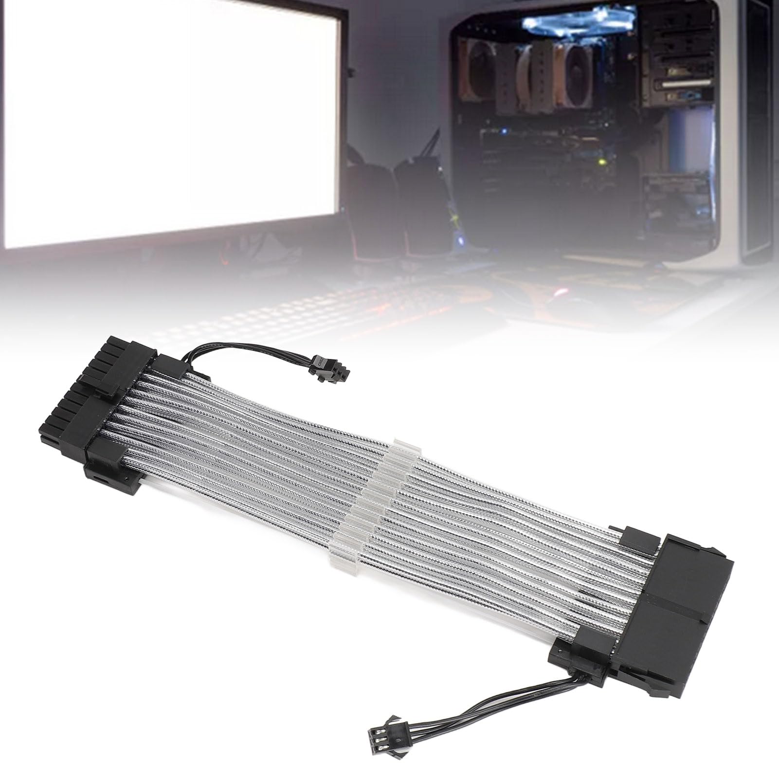 Annadue 24Pin ARGB Cable de Extensión de Alimentación para Placa Base