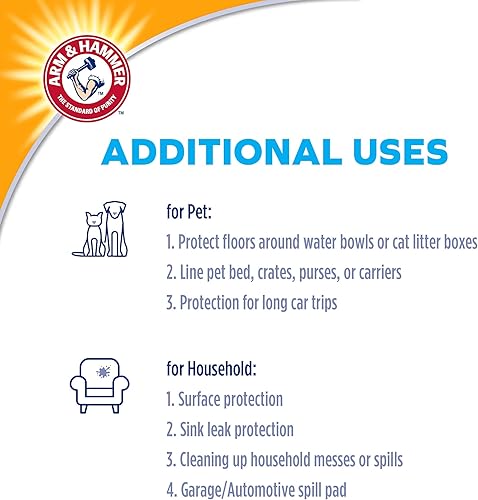 Miniatura 4 de Arm & Hammer - Almohadillas de entrenamiento para perros que se quedan en casa  Nuevo y mejorado, superabsorbente, a prueba de fugas, control de