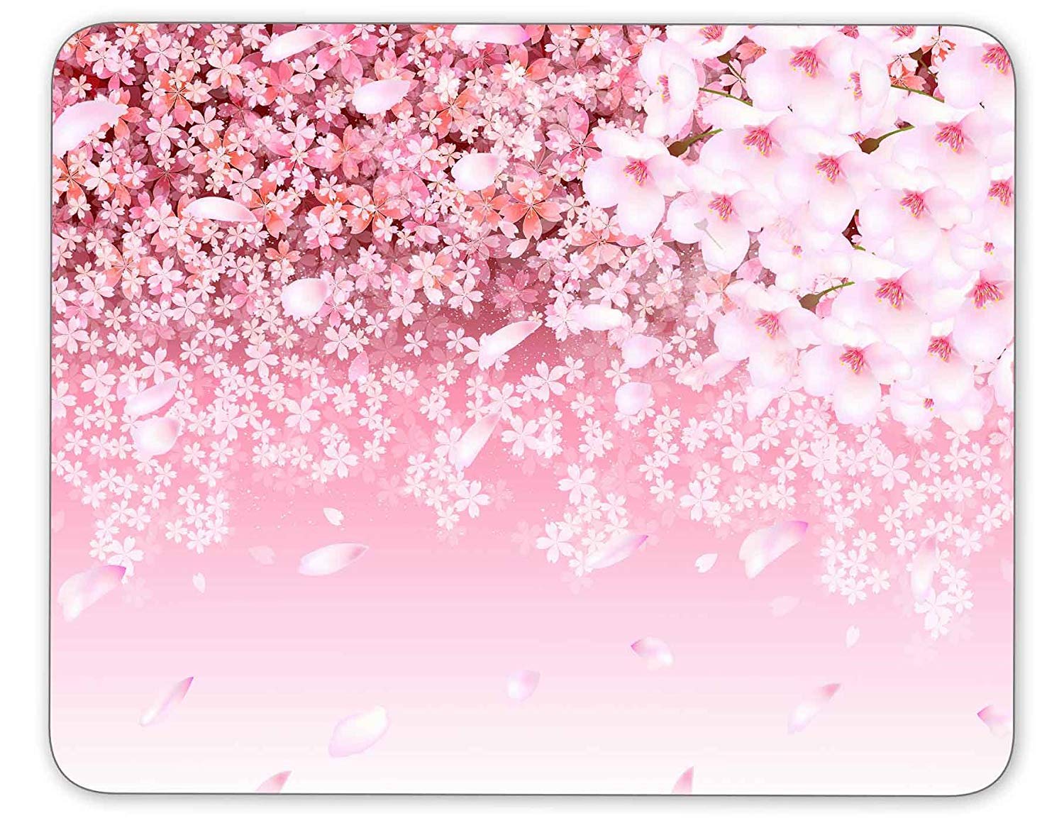 Baise Cherry Blossom Background Mouse pad Anti-Skid Rubber Mouse pad for Games, Families, Schools, Offices Mouse pad