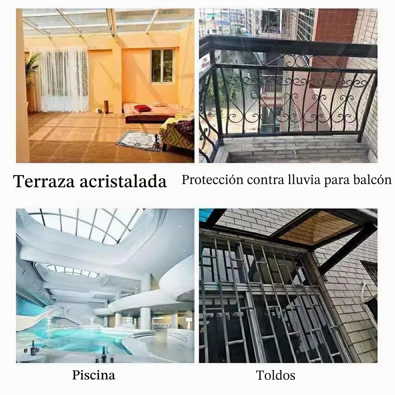 Paneles Policarbonato Invernaderos, Paneles Plástico Transparente Tejados, Paneles Iluminación Natural For Invernaderos, Cobertizos, Cocheras(4 x 49.2ft)