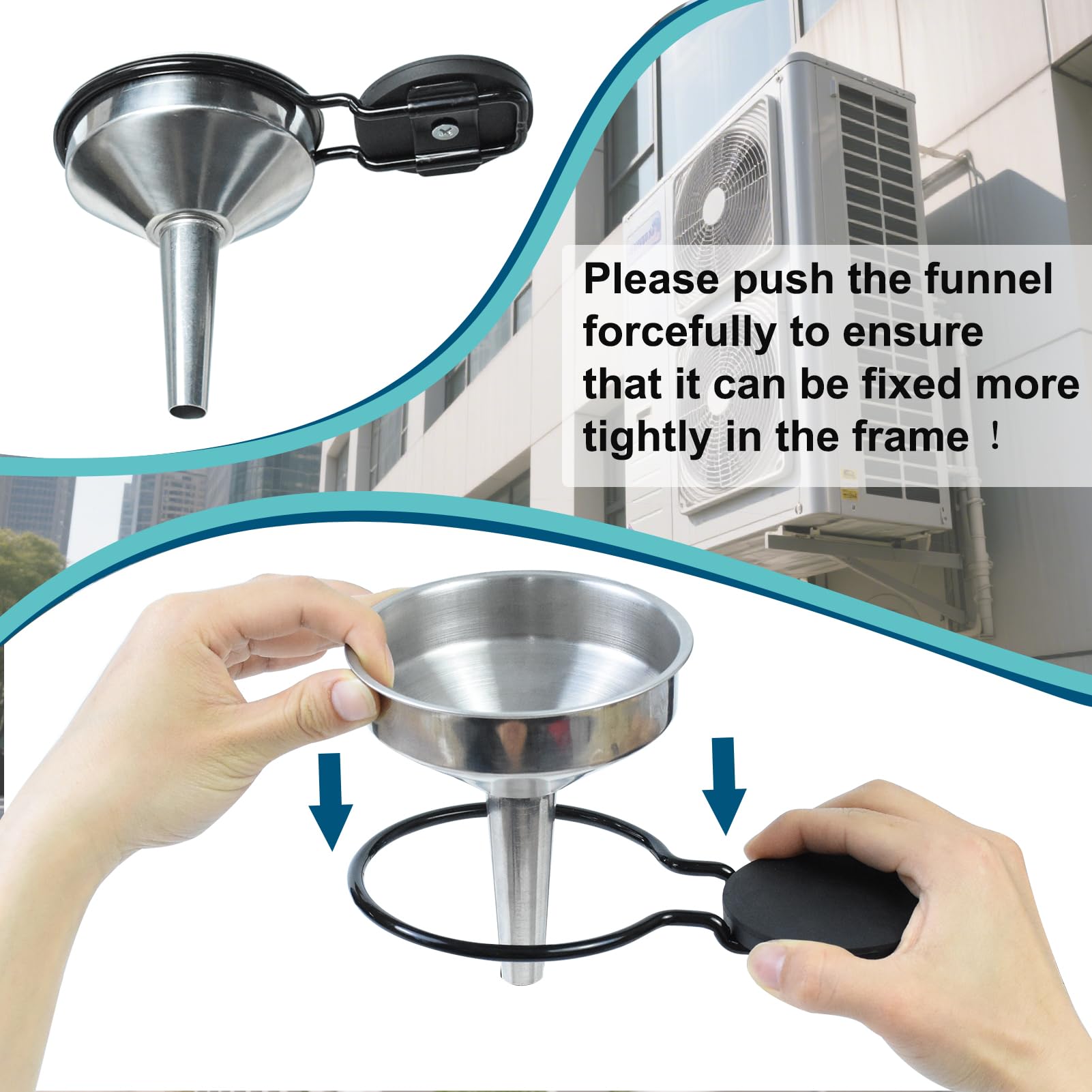 Magnetic Universal Window AC Drain Kit – 20ft Hose Extension For Air Conditioner Condensate