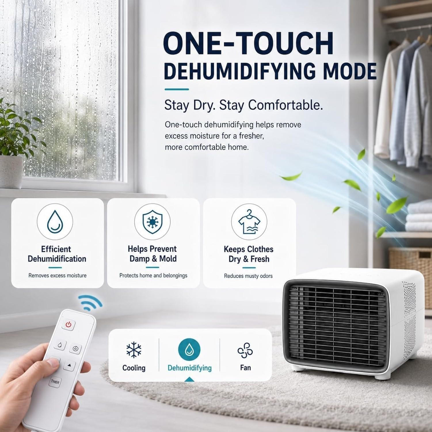 Przenośny klimatyzator do namiotu minikompresor chłodzący 2700 BTU realne chłodzenie 280 W niskie zużycie energii 45 dB tryb cichy 3 w 1 chłodnica for RV akadem