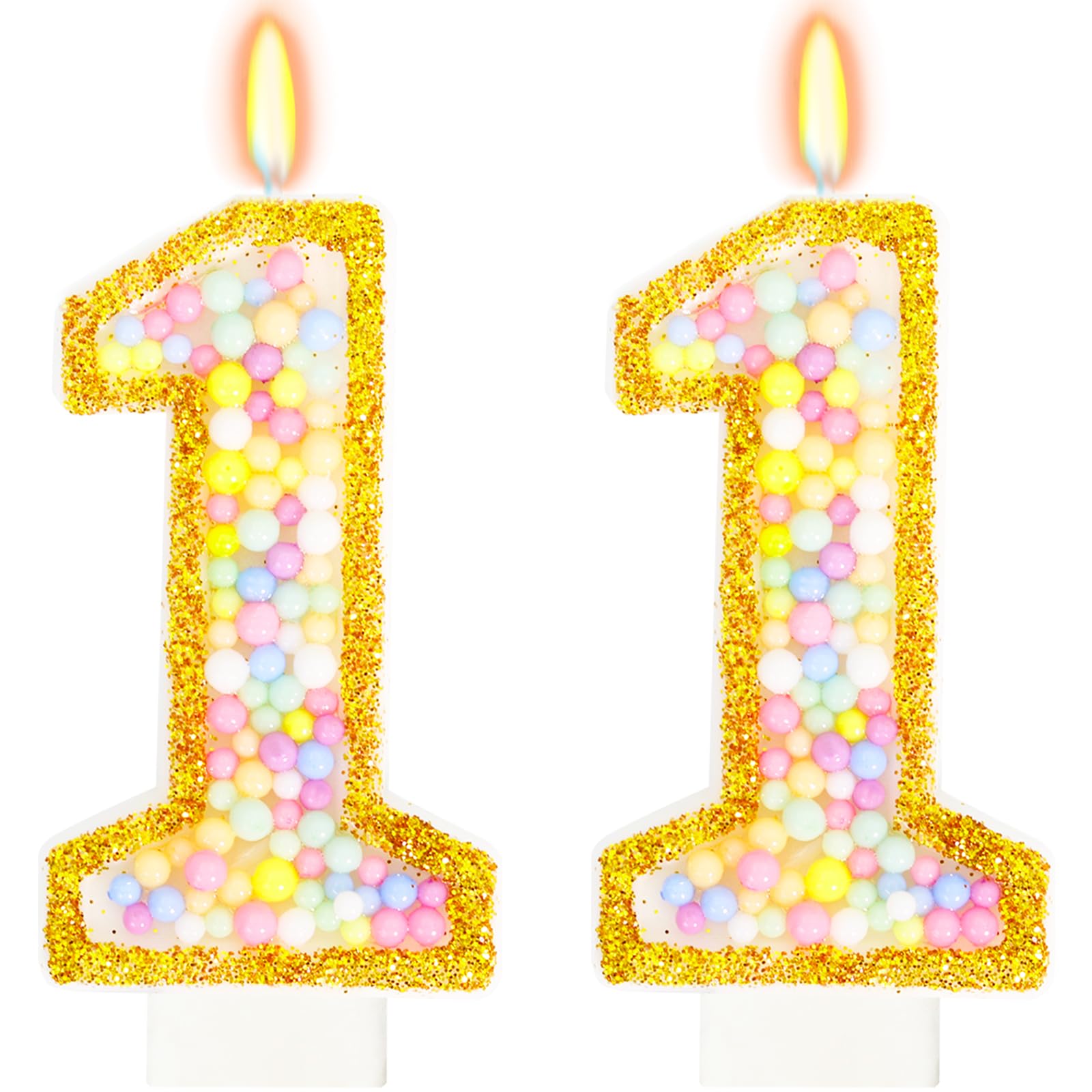 Pastel Macaron Birthday Candle - 2nd Birthday Decorations -11 Pastel Macaron Birthday Candle - 2nd Birthday Decorations -11