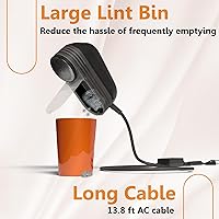 Vista 4 de Pionix Extra Power Afeitadora de Tela - Removedor Eléctrico de Pelusas de 35W para Ropa/Tapicerías/Muebles/Sofás - Velocidad de 12000 RPM