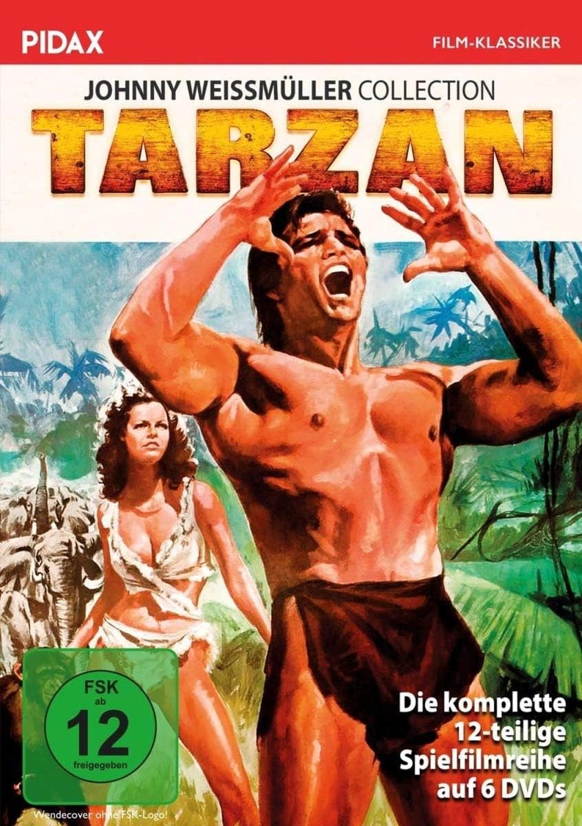 Tarzan - Johnny Weissmüller Collection / Alle 12 Tarzan-Abenteuer mit Johnny Weissmüller in einer Sammlung (Pidax Film-Klassiker) [DVD] [1948]
