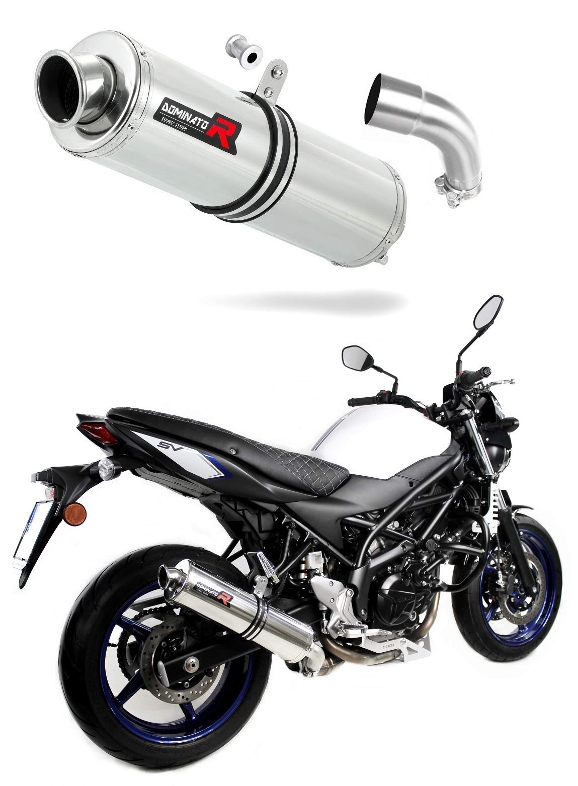 DOMINATOR Silenciador Escape ST compatible con SV 650 2016-2020
