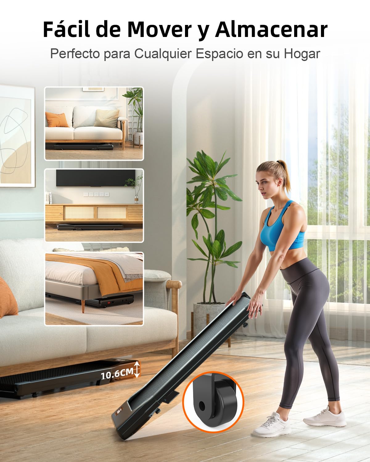 Copant Raceable Cinta de Correr para Oficina y Casa, Cinta de Andar 2,5 HP, Walking Pad Capacidad de Peso 136KG 159KG, Cinta Caminar Passadeira, Adecuado para Dispositivo Portatil Alta Tecnología