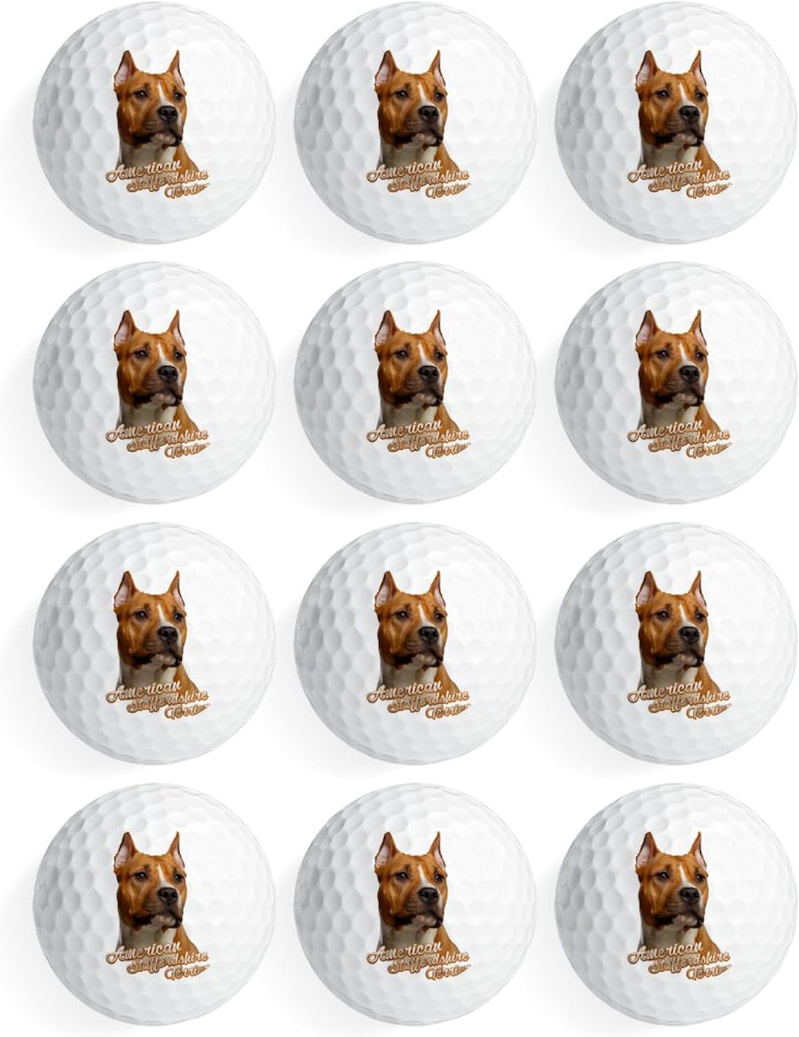 CafePress Pit Bull Novelty Golf Balls (Pk of 12)