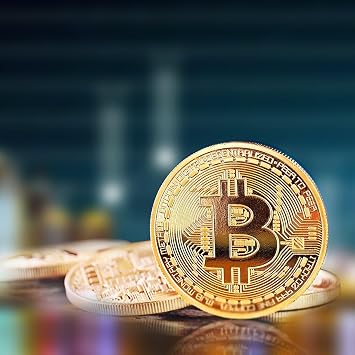 Gold Plated Bitcoin Coin Collectible Art Collection Gift Physical Commemorative Casascius Crypto Coin Metal Antique Imitation