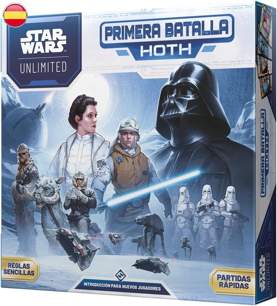 Asmodee Star Wars: Unlimited TCG - First Battle Hoth - Trading Card Game with Prebuilt Decks for Children and Adults, Ages 12, 2 or More Players, 20 Minutes, Spanish