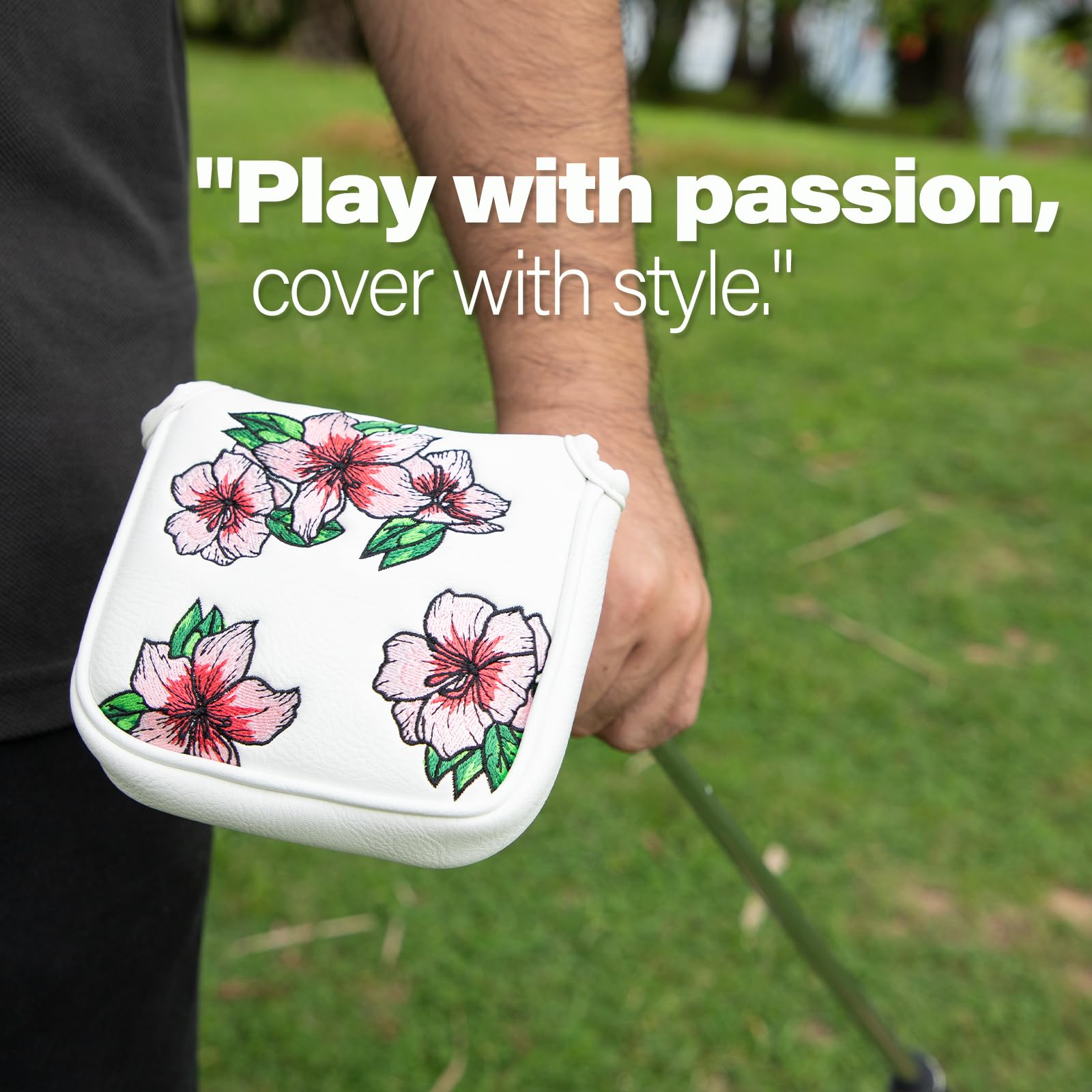 Cubiertas para putter de golf, cubierta de palo de golf, cubierta de palo de golf con cierre magnético, fundas de cuero para palos de golf para la mayoría de marcas