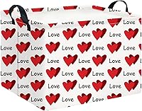 Vista 37 de CLOCOR Cesta de almacenamiento rectangular, cesta de almacenamiento plegable con bonito patrón, caja de almacenamiento de revestimiento impermeable