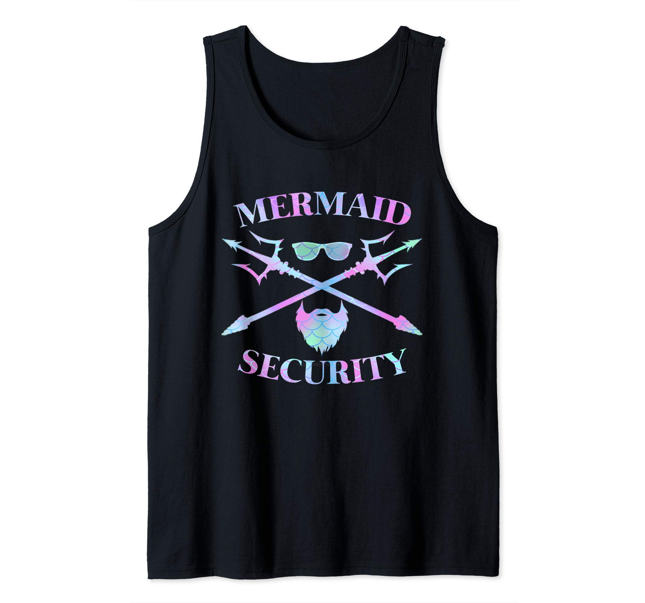Mermaid Security T-Shirts StoreMerman Mermaid Security Funny Lifeguard Swimmer Costume Gift Tank Top