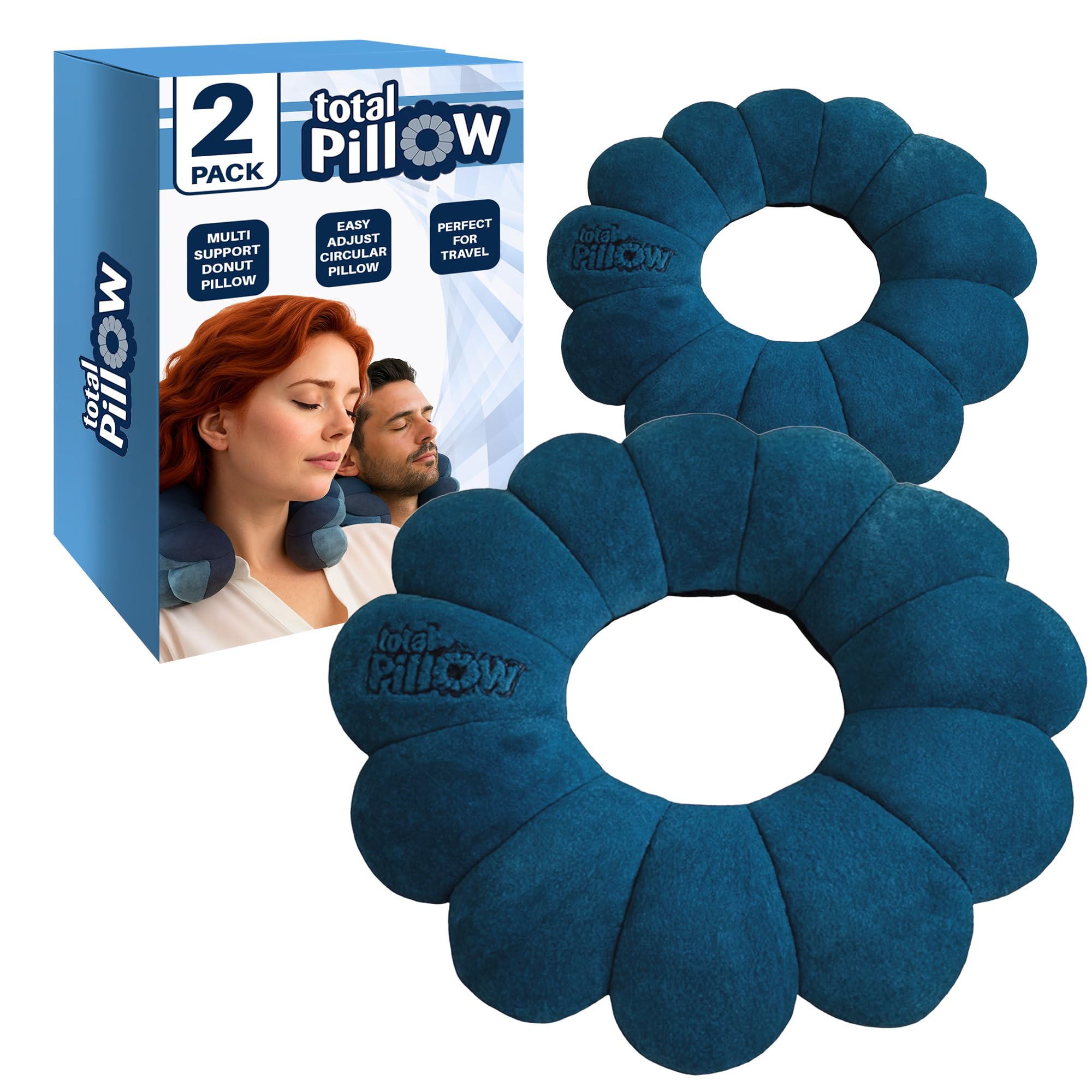 Amazon.com: Total Pillow Donut Pillow for Airplane & Travel