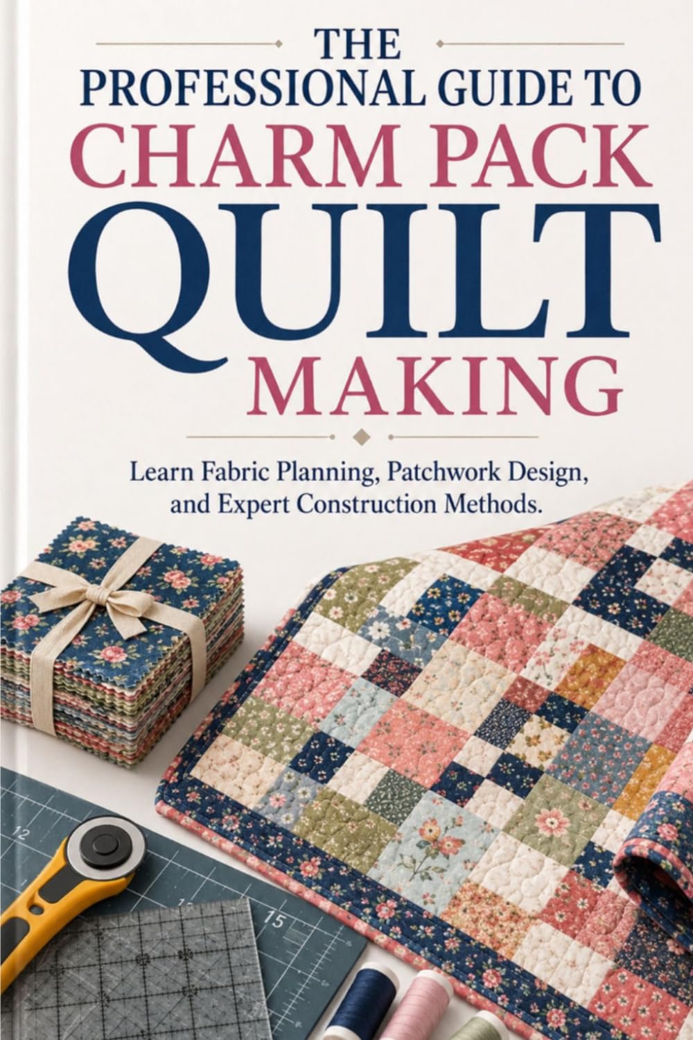 The Professional Guide to Charm Pack Quilt Making: Learn Fabric Planning, Patchwork Design, and Expert Construction Methods