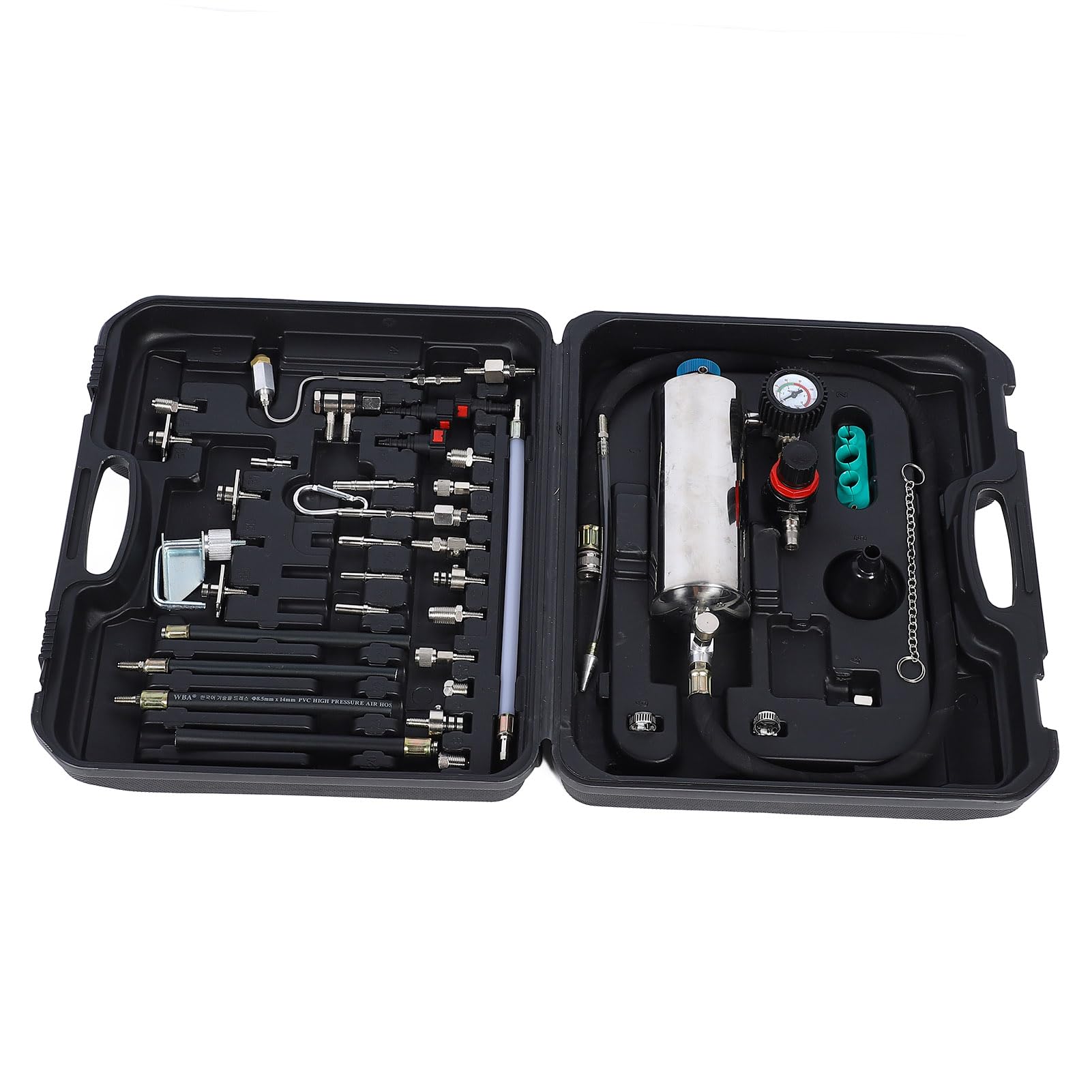 ANGGREK Car Fuel System Cleaning Kit, Simple Structure, Multifunctional Fuel Injector Cleaning Tool, High Efficiency for Automotive Engine Cleaning