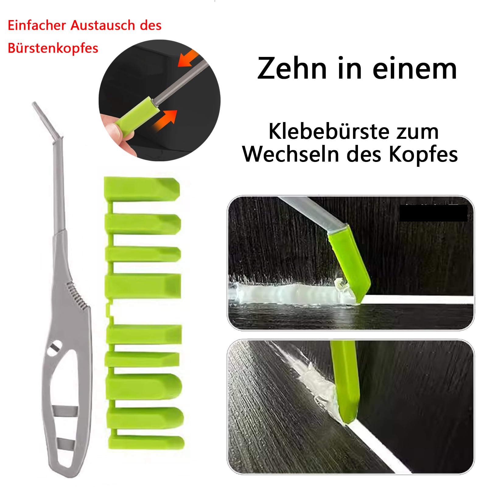 Piastra in silicone per fuga, estrattore silicone, spatola, 9 forme comuni